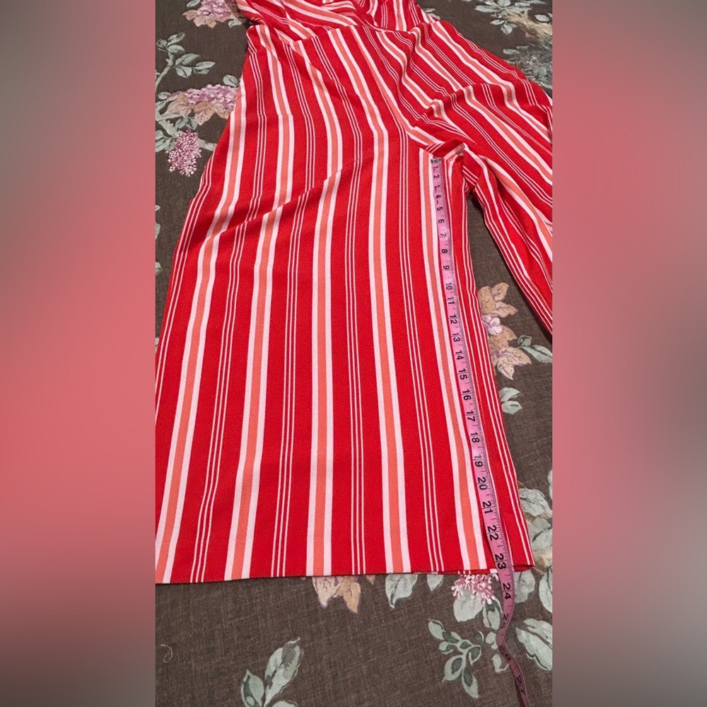 New York & Company Red and White Jumpsuit - Picture 4 of 9